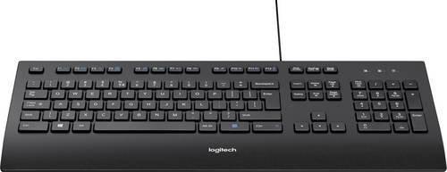 Logitech K280e USB Tastatur Schwarz QWERTZ Membran Spritzwassergeschützt - Bild 2
