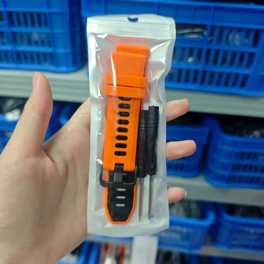 Uhrenarmband Silikon, Weiß, 22mm, für Garmin Forerunner - Bild 4