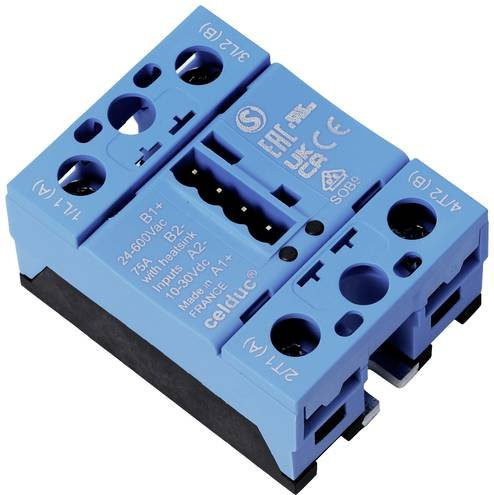 Celduc Halbleiterrelais SOB965670-TH 50A in Blau mit einer maximalen Schaltspannung von 510 V/AC - Bild 1