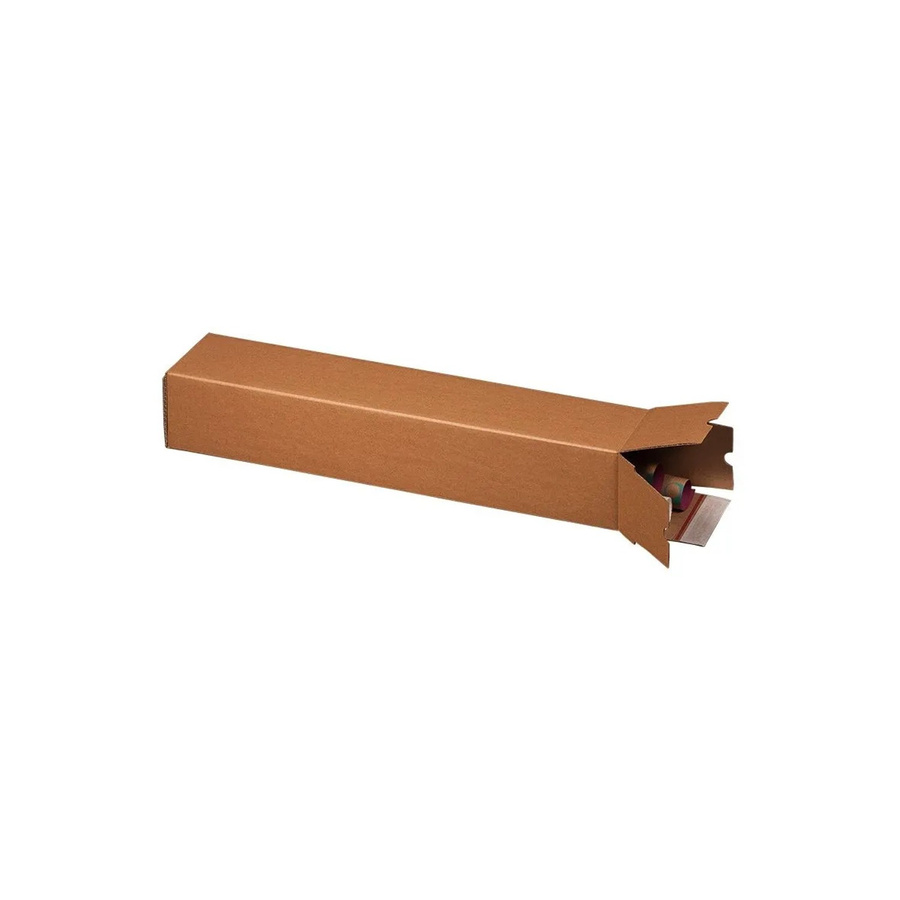 PROREGAL Plan-Box DIN A1 aus Wellpappe, verlängerbar mit Teleskophülle, Doppelter Selbstklebeverschluss und Aufreißfaden, Braun, B: 610 mm, H: 105 mm, T: 105 mm - Bild 2