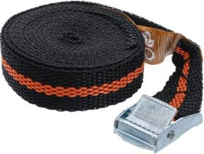 BGS Do it yourself Spannband mit Schnellverschluss in Schwarz, Breite: 2,5 cm, Länge: 350 cm - Bild 1