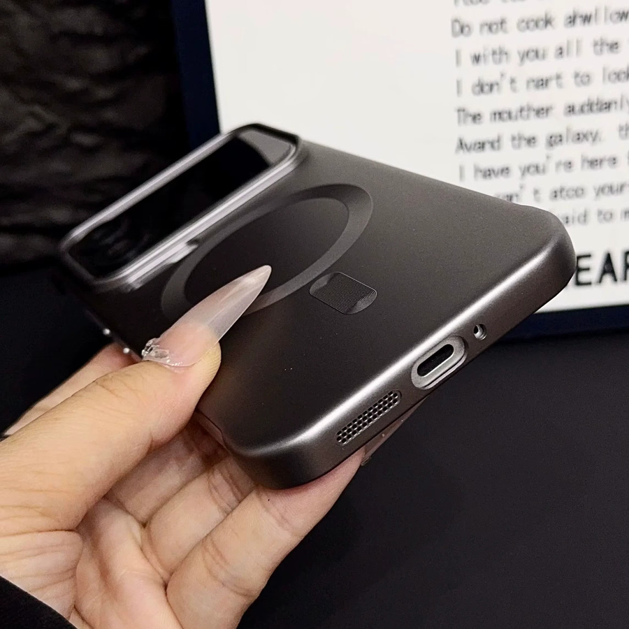 Matte MagSafe magnetische Handyhülle für Xiaomi 14 Pro Max, 15, 15S und 17 in Silver, Rahmenlose Ultra Slim PC Hard Armor Hülle mit Wireless Charging Unterstützung - Bild 3