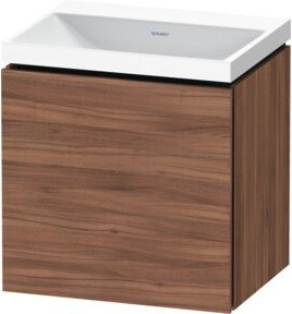 Duravit L-Cube Möbel-Set Wandhängend in Nussbaum Natur, B/T/H: 45 x 35 x 48 cm - Bild 1