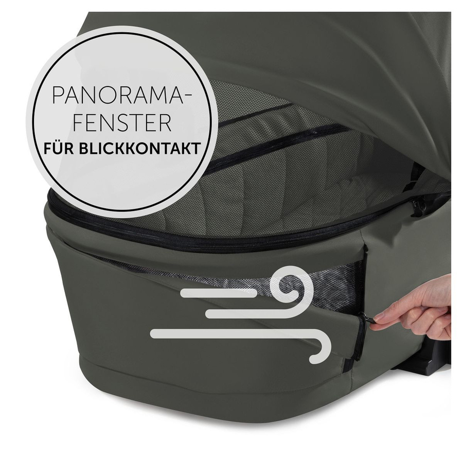 Hauck Faltbare Babywanne Carrycot für Walk N Care Kinderwagen in Dark Olive - Bild 4