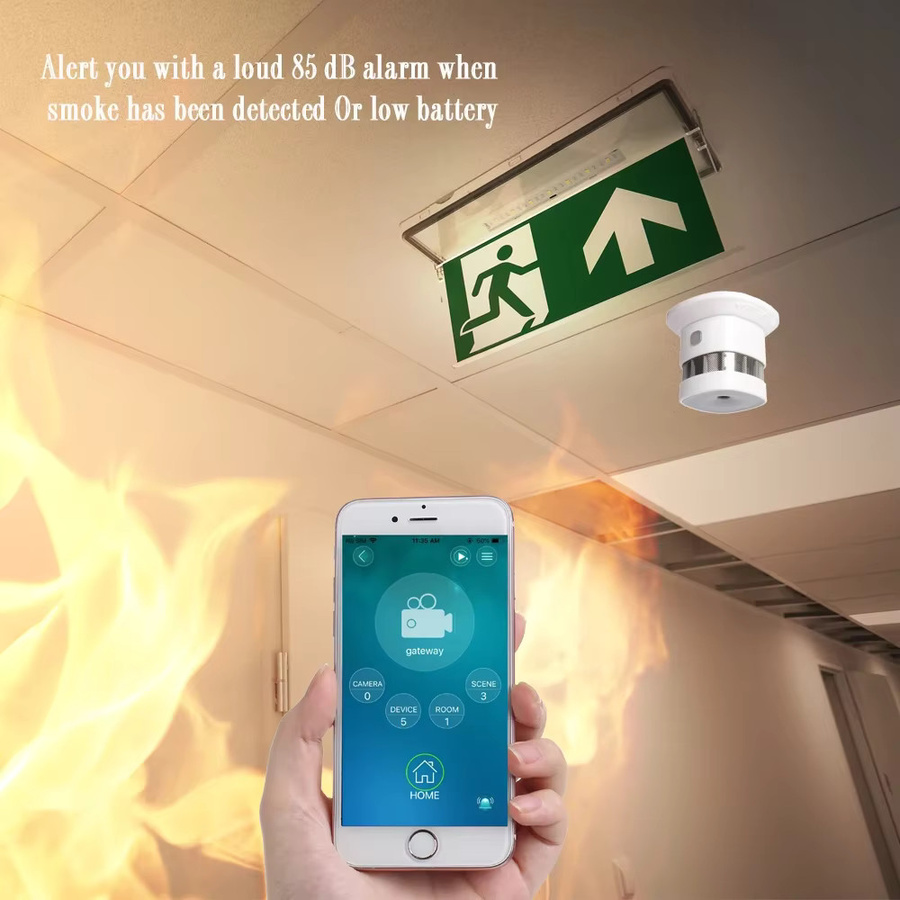 HEIMAN Zigbee Rauchmelder Smart Home System, hochempfindlicher Rauchsensor in Weiß - Bild 2