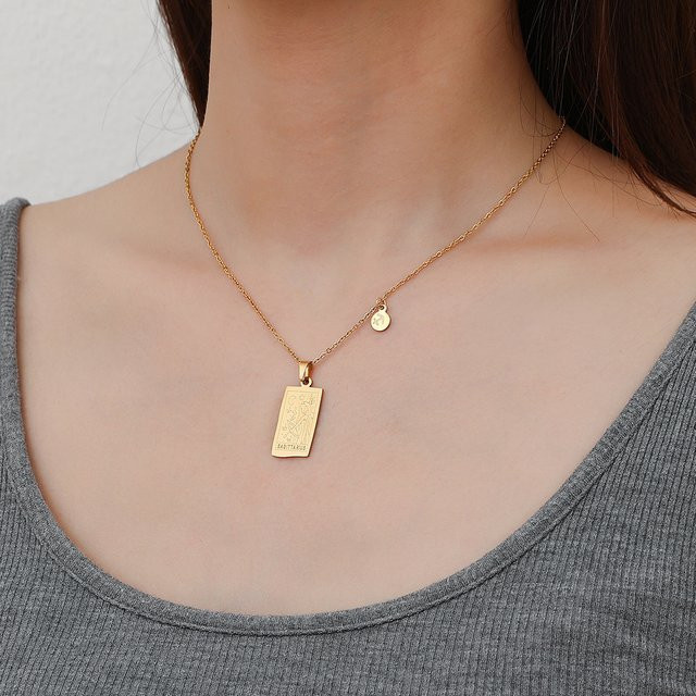 Erpels Halskette Edelstahl, Gold, Sternzeichen, Damen - Bild 1