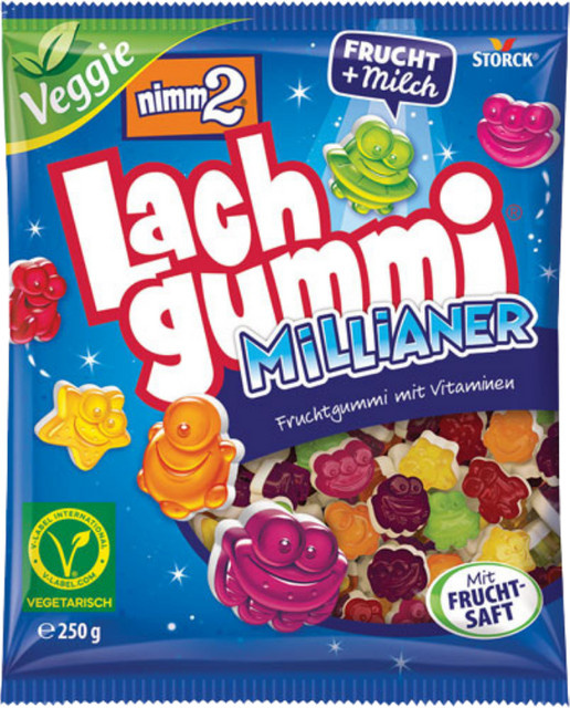 Storck nimm2 Lachgummi Millionär Frucht+Milch vegetarisch 250 g - Bild 1
