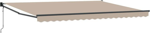 vidaXL Markise in Beige aus Polyester und Metall, B/T/H: 450 x 300 x 165 cm - Bild 1