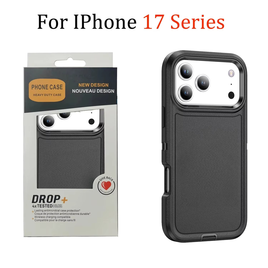 3-in-1 Panzerhülle in Militärqualität für Apple iPhone 13 bis iPhone 18 Pro Max, Sturzsichere Schutzhülle aus TPU und PC, Ott-Box - Bild 6