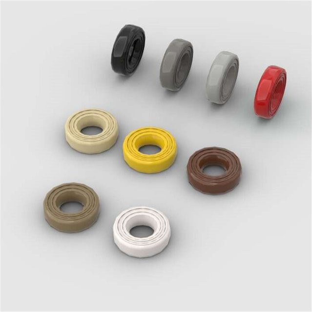 JIAJIALE Reifen-Bausteine Set, 10-teiliges Set, kleine Bausteine - Bild 1
