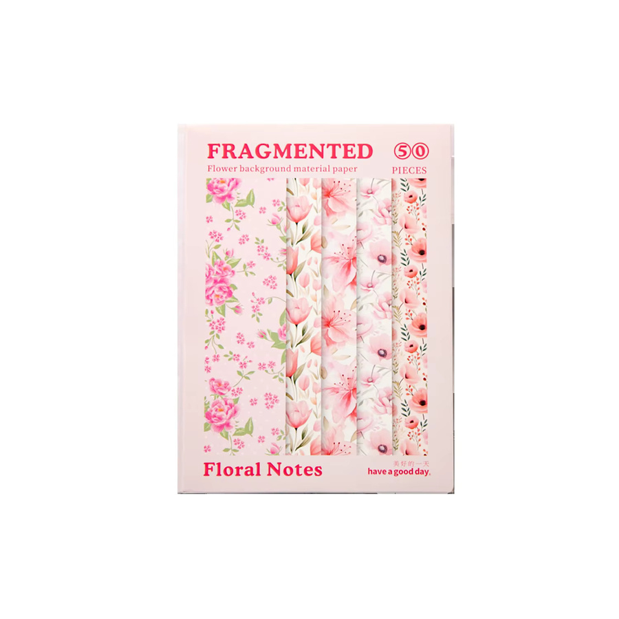 50 Blatt Blumen-Briefpapier-Set mit Vintage-Hintergrund für Scrapbooking und Bastelarbeiten - Bild 2