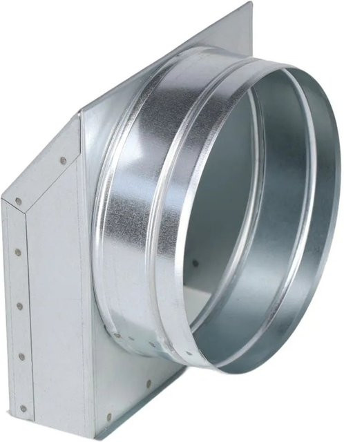 Subtiel Aluflex Solo-Anschluss für Open Air Curved Ø 150 mm in Silber aus Aluminium - Bild 1