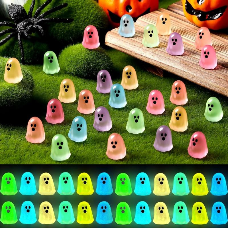Linyi Toy Leuchtende Halloween Miniaturgeister aus Harz in Multicolour - Bild 5