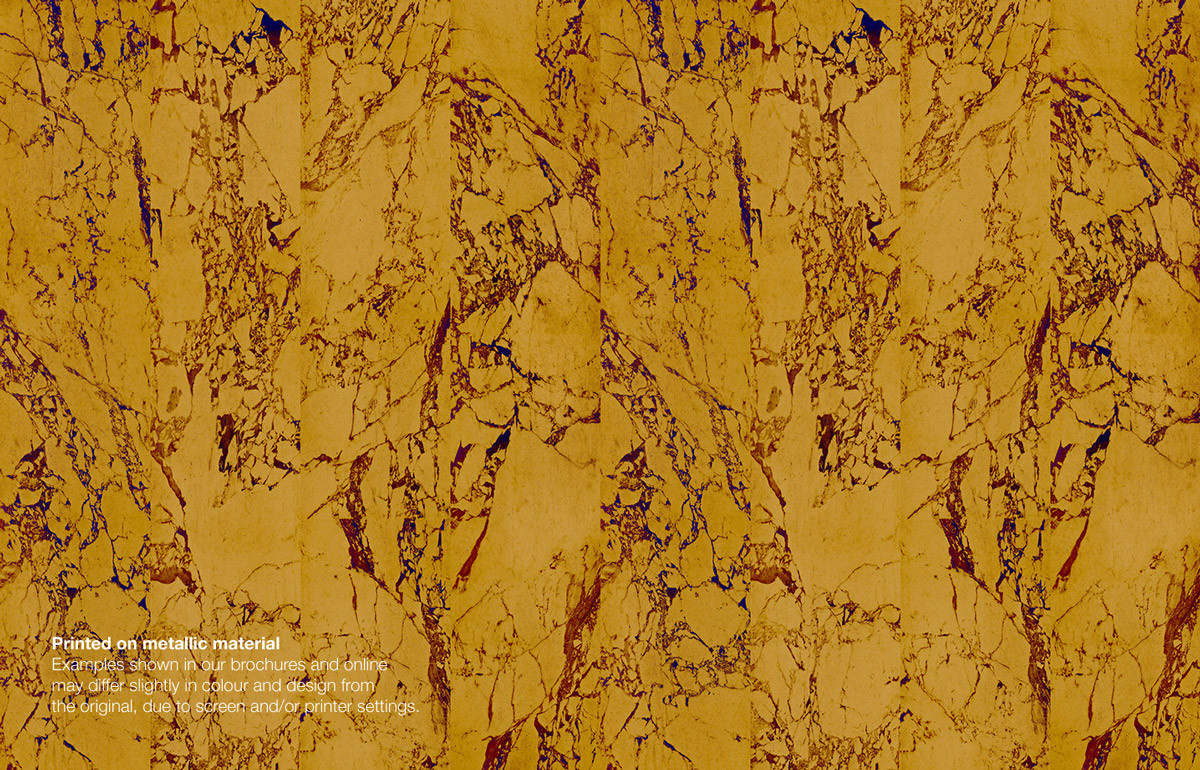 NLXL Tapete Gold Marble Abstract in Gold und Weiß aus Vlies - Bild 1