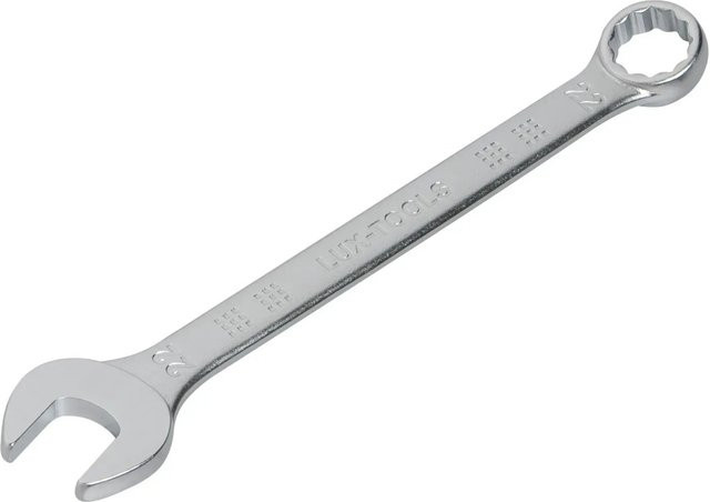 LUX-TOOLS Kombinations-Gabelringschlüssel aus Chrom-Vanadium in Silber, Schlüsselweite: 22 mm - Bild 1