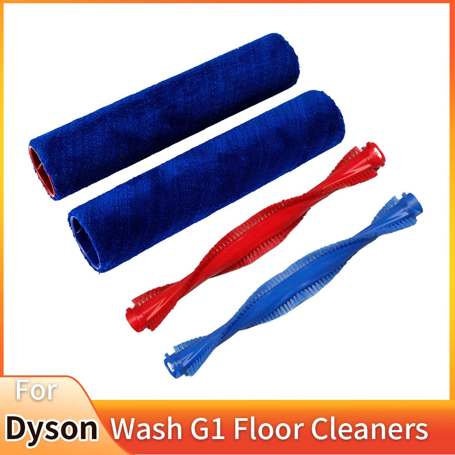 Weiche Ersatz-Bürstenrollen für Dyson Wash G1 Bodenreiniger in Grün und Blau - Bild 5