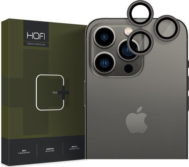 Tech-Protect CamRing PRO+ Schutzfolie für die Rückkamera aus gehärtetem Glas für Apple iPhone 14 Pro Max und iPhone 14 Pro, Schwarz - Bild 1