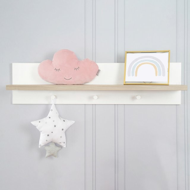 Roba Wandgarderobe Moritz in Weiß mit Hakenleiste - Bild 1