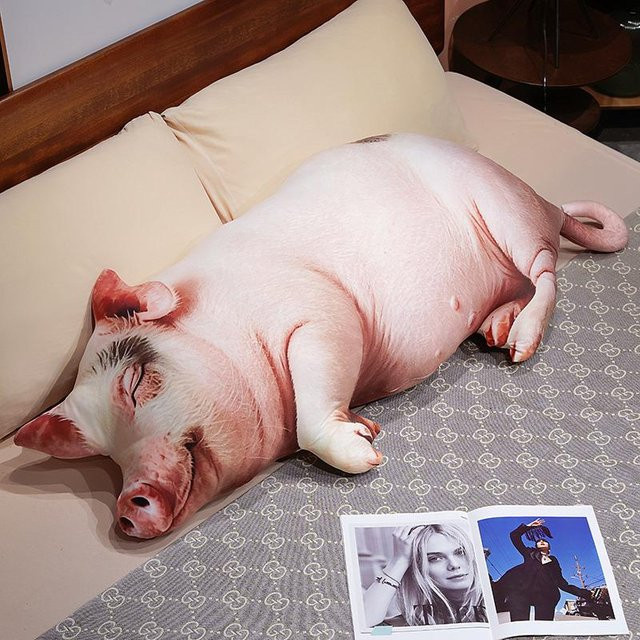 Yiran Health & Beauty Rosa Schwein Plüschkissen, Plüschtier, ab 14 Jahren - Bild 1