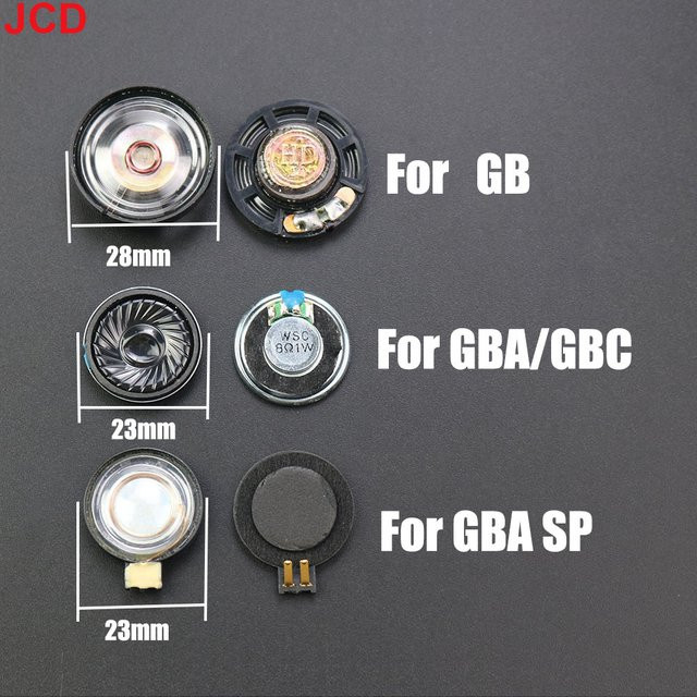 JCD Lautsprecher für Gameboy Color, Advance und Advance SP in Schwarz, 23mm und 28mm - Bild 1