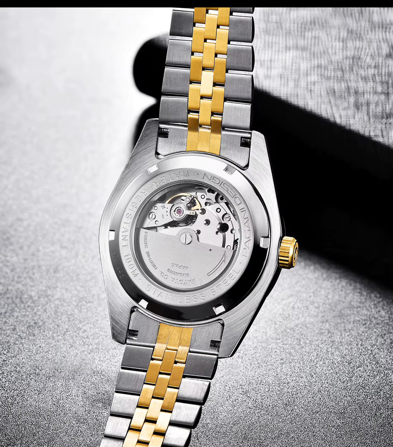 PAGANI DESIGN Armbanduhr Automatik, Edelstahl, Bicolor, Gold, Herren - Bild 6
