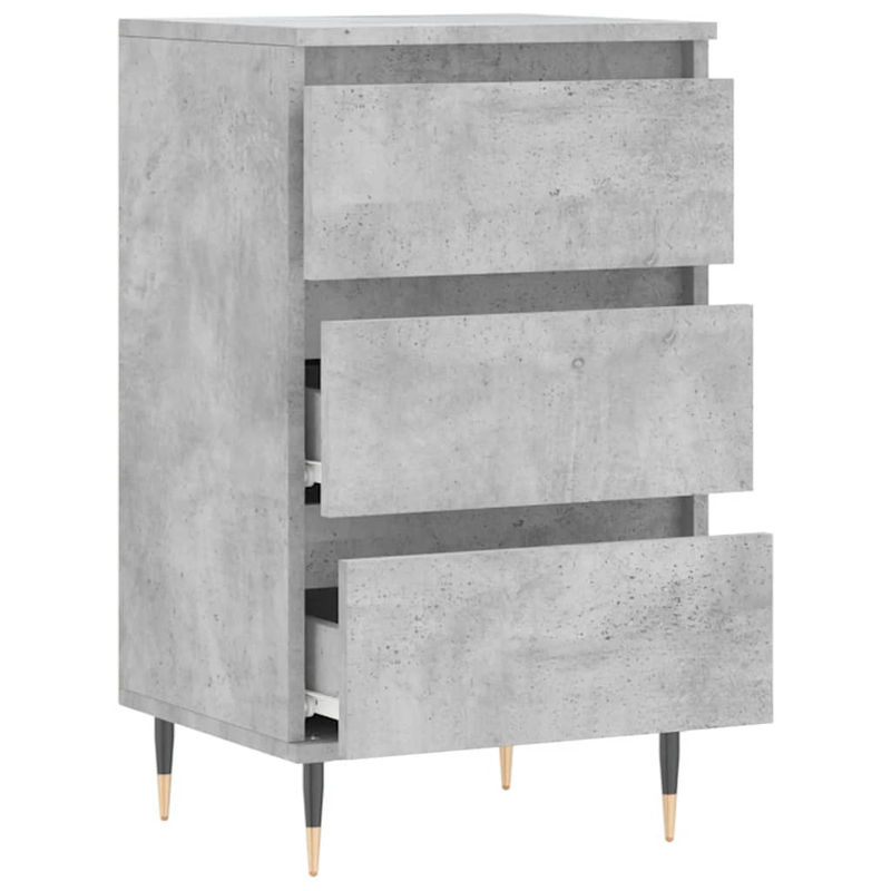 Vidaxl Kommode Modern in Grau aus Holzwerkstoff und Metall, B/T/H: 40 x 35 x 70 cm - Bild 3