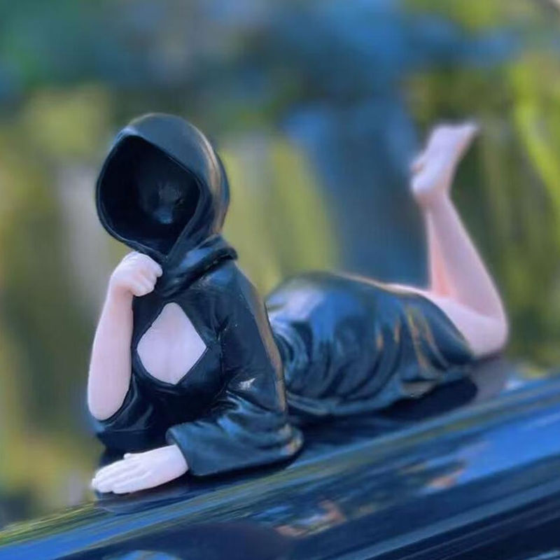 Fashnics Gotische Frauenfigur in Schwarzer Robe als Künstlerische Dekoration, Höhe: 12,0 cm - Bild 2