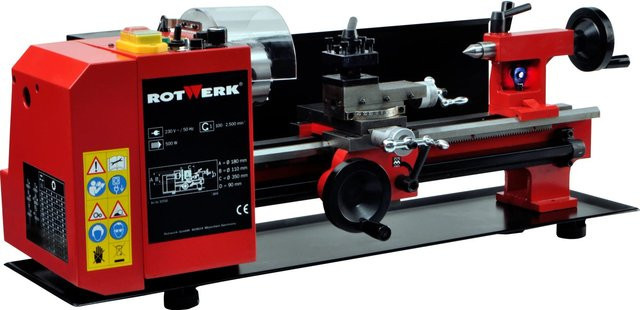 Rotwerk Drehmaschine EDM 350 BL in Rot - Bild 1