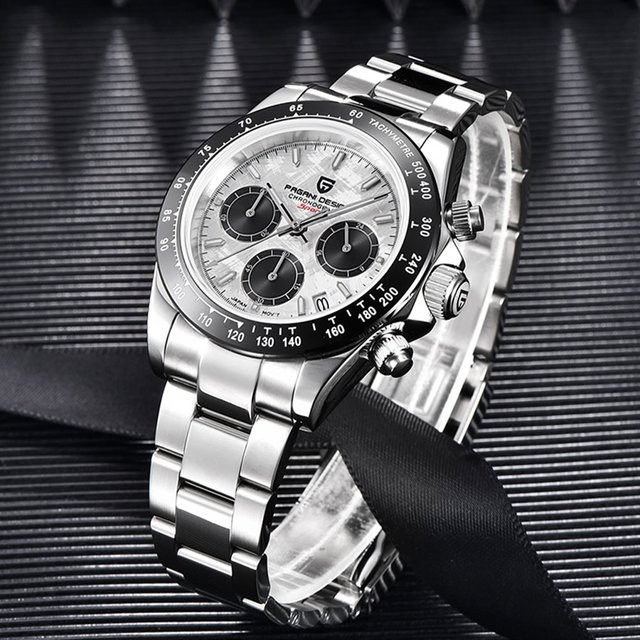 PAGANI DESIGN Chronograph, Quarz, Edelstahl, 40 mm, Herren, Saphirglas - Bild 1
