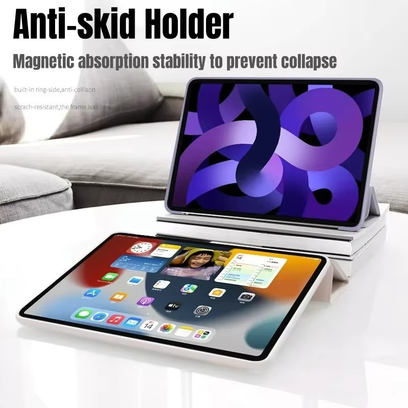Smart Cover Tablet-Hülle für Apple iPad Pro, Air, Mini und iPad 10. Generation in Lila mit PU Flip-Stand und TPU Schutz - Bild 4