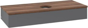 V&B Waschtischunterschrank Antao ohne Frontstruktur in Anthrazit lackiert, B/T/H: 120 x 50 x 19 cm - Bild 1