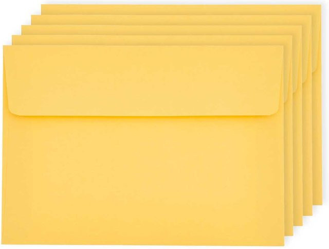 Rico Design Paper Poetry Luxury Umschläge B6 Gelb - Bild 1