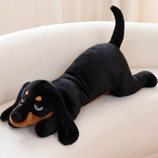 Simuliertes Schwarz-Weißer Hund Plüschtier, Dalmatiner Plüschpuppe, 80cm - Bild 1
