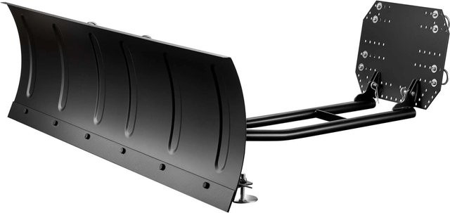 Wiltec Universal Quad Schneeschild Schneepflug aus Stahl in Schwarz, Breite: 140 cm, Höhe: 40 cm - Bild 1
