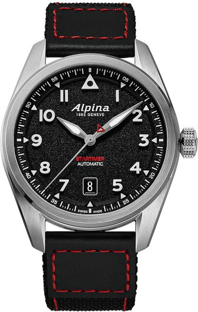 Alpina Startimer Pilot Herrenuhr, Automatik, Edelstahl, 40 mm, Leder - Bild 1