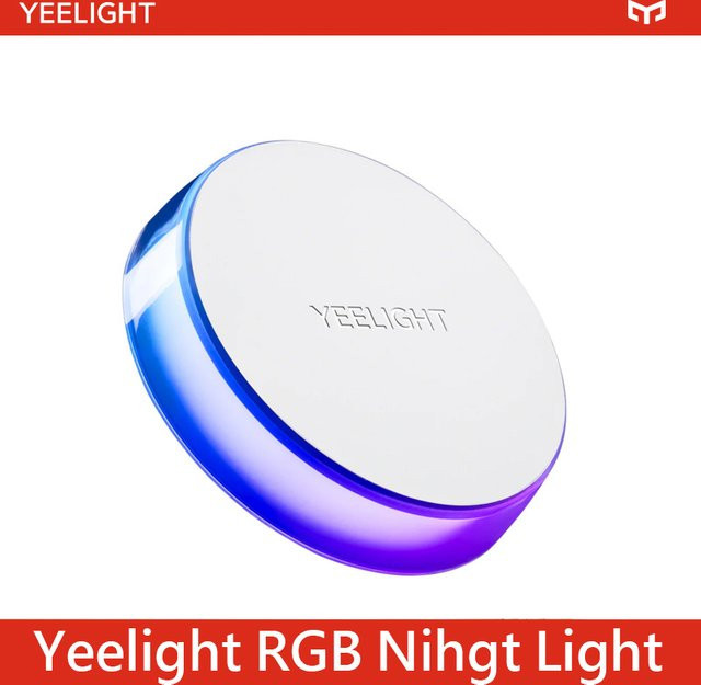 Yeelight RGB-Nachtlicht mit Bewegungssensor, magnetische LED-Nachttischlampe, wiederaufladbar via Typ-C, weiß, Multicolour - Bild 1