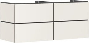 hansgrohe Waschtischunterschrank Xilesa E in Beige mit 4 Schubladen und Push-to-Open Funktion, B: 137,5 cm, T: 55 cm, H: 55 cm - Bild 1