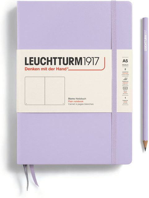 LEUCHTTURM1917 Notizbuch Medium blanko Hardcover A5 Lilac - Bild 1