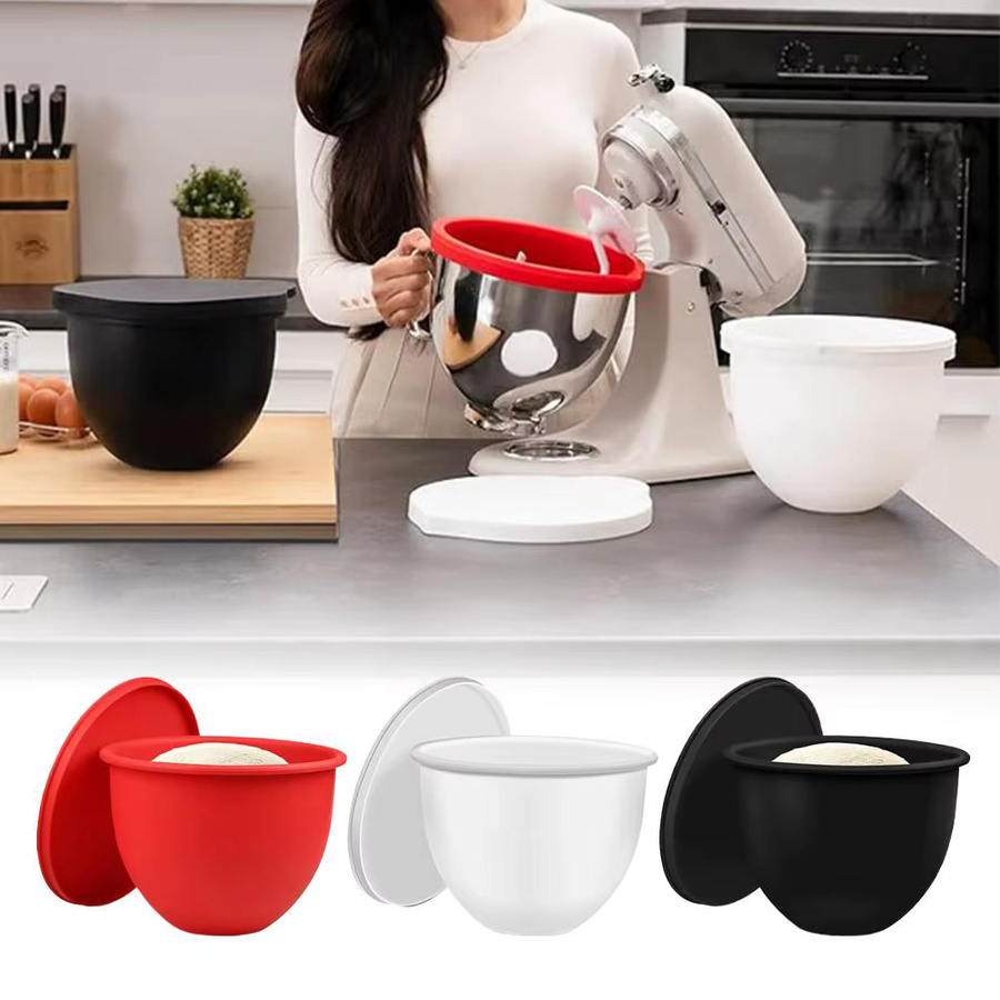 KitchenAid Silikoneinsatz für Küchenmaschinen mit neigbarem Kopf, rund, Weiß - Bild 4