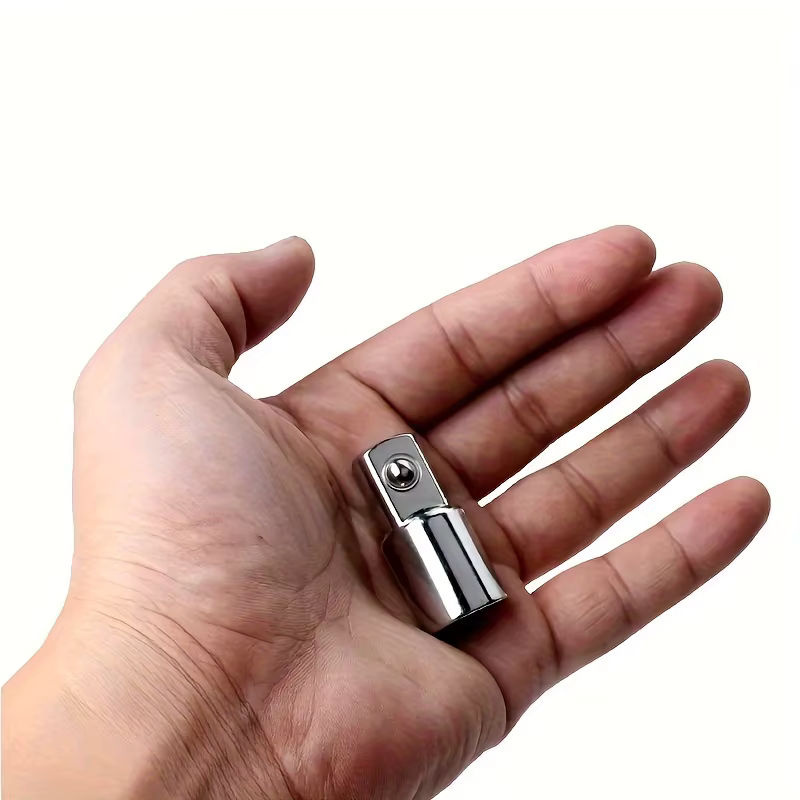 NIUXIANG Steckschlüssel-Adapter Set aus Edelstahl, 6 Stück, Farbe Silber, Konverter 1/2 Zoll auf 3/8 Zoll und 1/4 Zoll - Bild 3