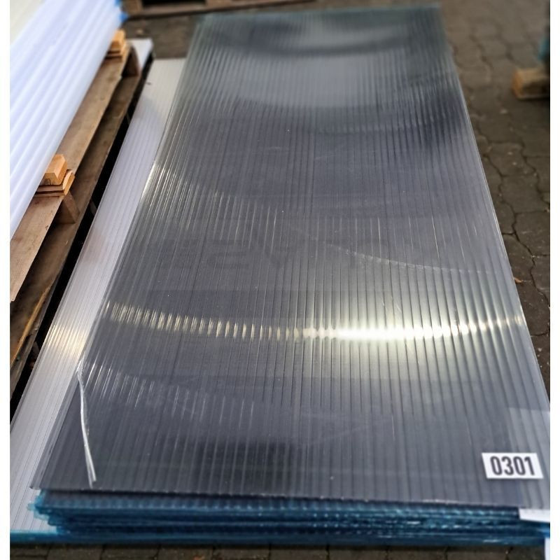 Doppelstegplatte Polycarbonat Nova-Lite von Friedrich von Lien AG, Farbe: Anthrazit, Dicke: 16 mm, Breite: 98 cm, Länge: 196 cm - Bild 1