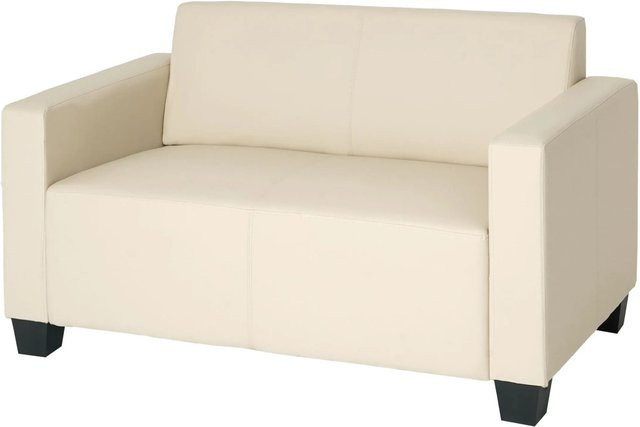 MCW Moncalieri 2er Loungesofa aus Kunstleder in Beige - Bild 2