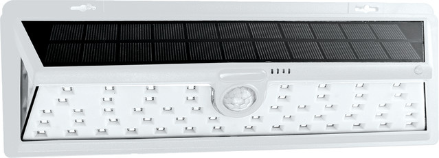 I-GLOW Solar-Premium-Wandleuchte mit Bewegungssensor in Weiß - Bild 1