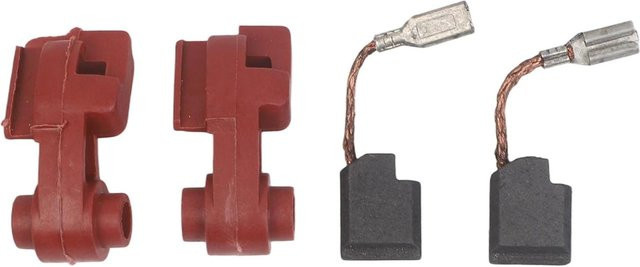 VIBRATITE Ersatz-Schleifmotor-Bürstenhalter Set mit 2 Schleifbürstenarmen und 2 Kohlebürsten in Rot für D28402 D28111 D28110 65091601 64874300 - Bild 1