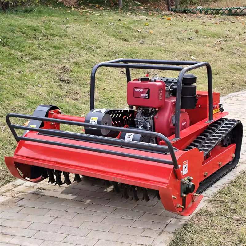 Ferngesteuerter Roboter-Rasenmäher mit Null-Rotationsschiene in Rot mit CE-EPA-Zertifizierung - Bild 2