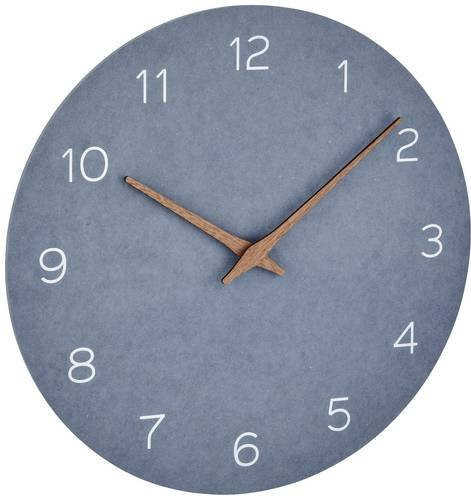TFA Dostmann Quarz Wanduhr Blau mit Silent-Funktion und minimalistischem Design, Durchmesser: 29,7 cm, Tiefe: 4,5 cm - Bild 1