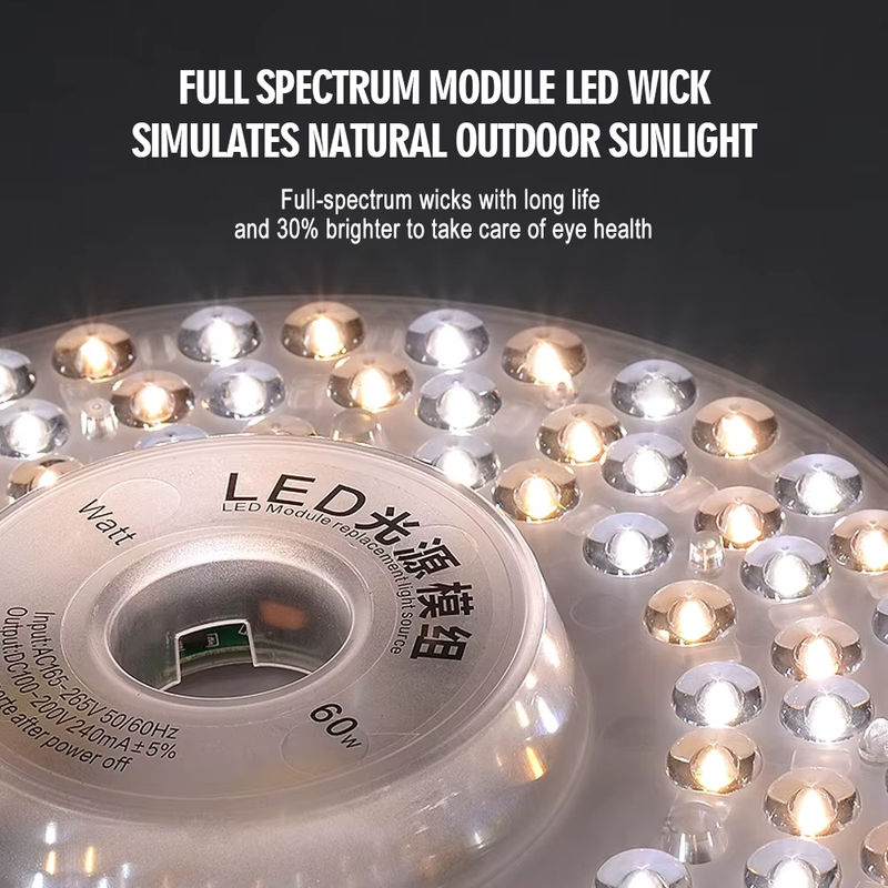 ZGREDED LED-Panel Ersatzmodul für Deckenleuchten, rund, weiß, 220V - Bild 2