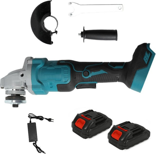 Makita Bürstenloser Winkelschleifer 125mm mit 3-Gang-Einstellung und 12000 U/min für 18V Akku als Schneid-, Schleif- und Poliermaschine - Bild 1