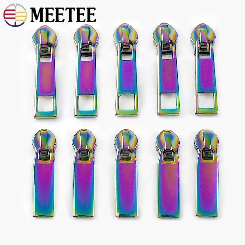 Meetee Nylon-Reißverschluss Set in Mehrfarben mit 5 Metern Reißverschluss, Schiebern und Abziehern als Nähzubehör-Reparaturset - Bild 5