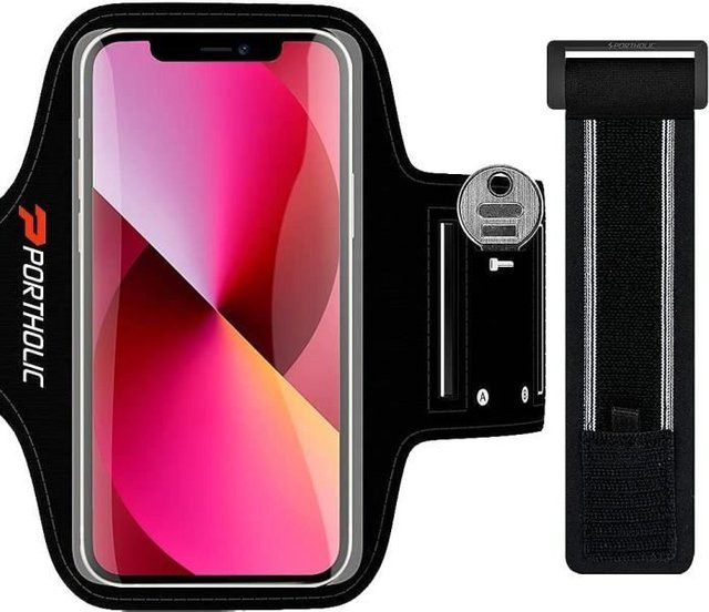 EF CONNECTION Universelles Smartphone Armband in Schwarz für iPhone, Samsung Galaxy und Huawei - Bild 1